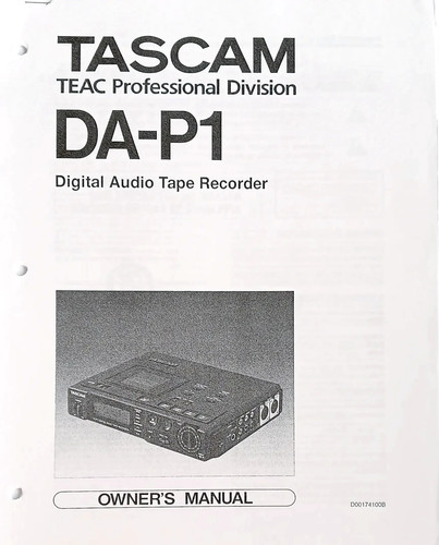 Tascam digital audio - tascam, da-p1