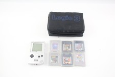 Nintendo Gameboy Pocket in Silver w/ Case & Games Wario Land Etc Working