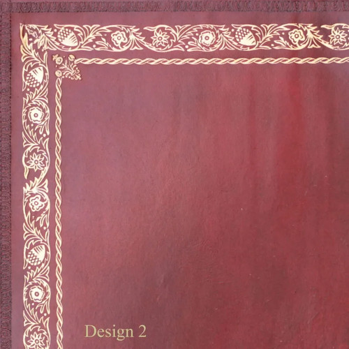 Red calf leather - red,