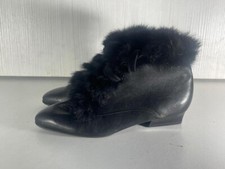 Claudine By Salamander Lace Up Fur Trim Ankle Boots Shoes UK 5.5 EUR 38.5  -A197