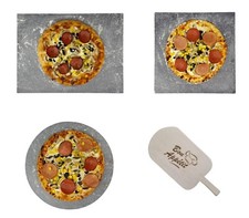 Pizza Baking Stone with Wooden