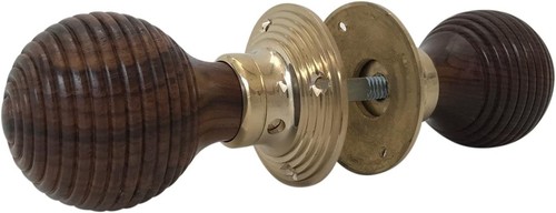 Wooden beehive door knob - wooden,