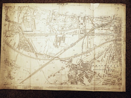 Kent old map - kent, history