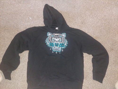 Kenzo black tiger embroidered - tiger,