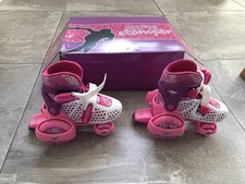 SFR Stomper Kids Adjustable Roller Skates - Pink/White