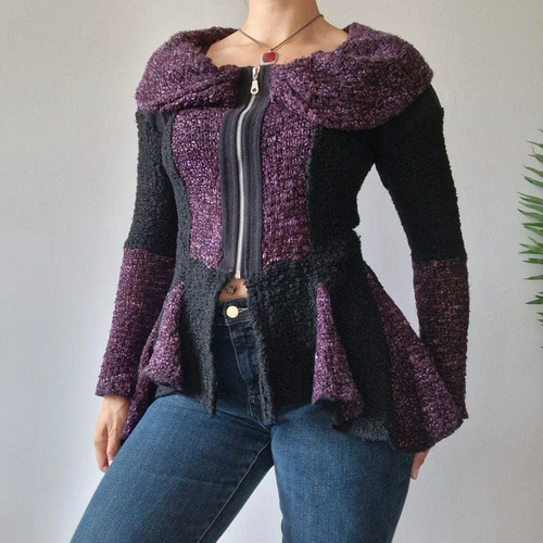 Zone bleue knit zip - zone,