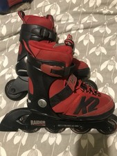 K2 Inline Rollerblades Red Size 1 - 5 adjustable 