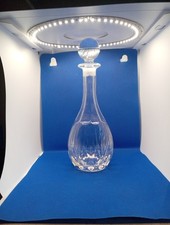 Heavy Cut Glass Decanter With