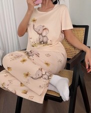 Ladies Cute Peach Elephant