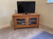 Solid Oak Large TV Unit Stand