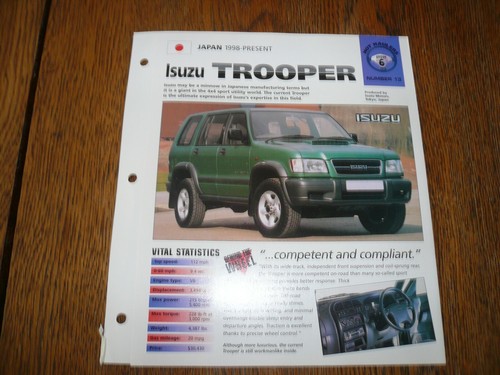 1998 isuzu trooper lwb - isuzu,