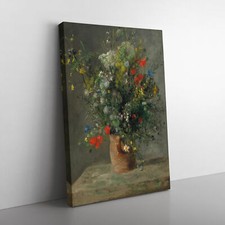 Bouquet Of Flowers Vol.2 By Pierre-Auguste Renoir Canvas Wall Art Print Framed