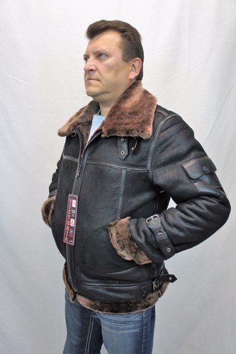 Black 100 real sheepskin - real,