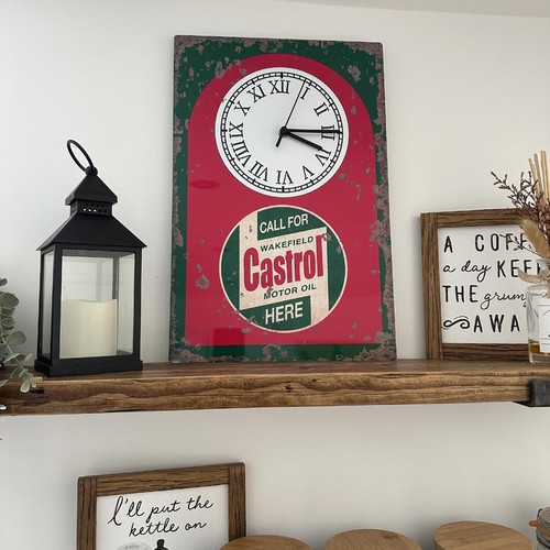 Retro green red metal - green, &