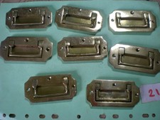 SET OF 8 INSET BRASS DRAWER HANDLES