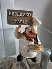 Chef Reserved Table Figurine