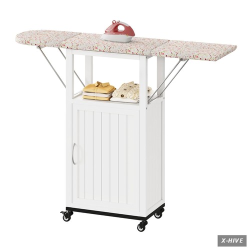 Rolling ironing board - rolling, with