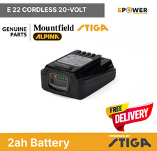 Stiga Mountfield Alpina E22 Battery 20v / 2Ah 271012008/ST1 - 40% OFF