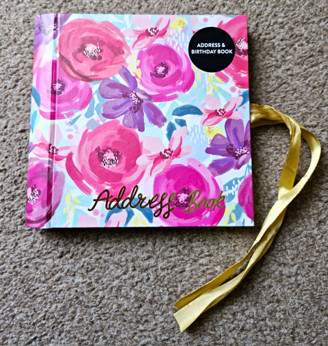 Floral address birthday - address,