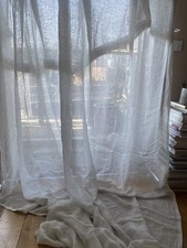 Off white extra long linen