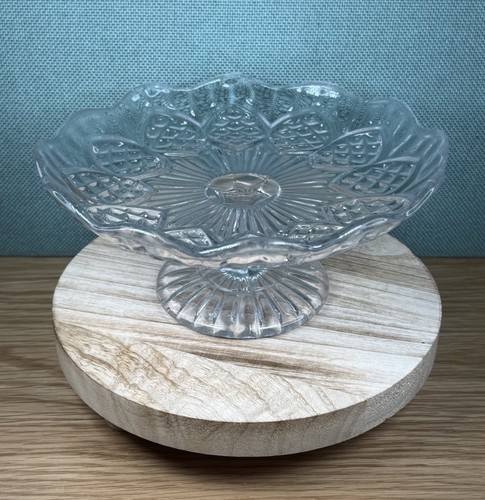 Decorative clear glass footed - decorative,