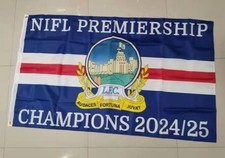 Linfield Loyalist Flag 5ft by 3ft - Champions  24/25 Shirt Scarf Badge 