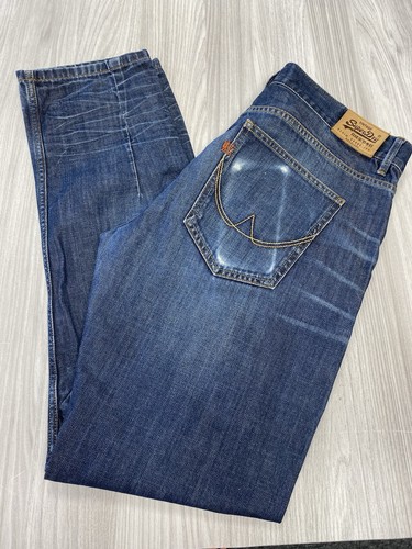 Superdry blue loose fit button - blue,