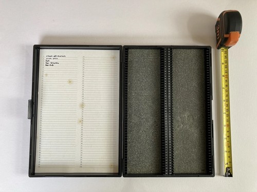 Unbranded microscope slide - microscope,