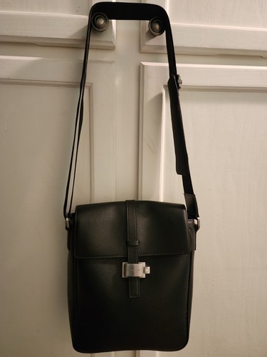 Montblanc black messenger mail - black,