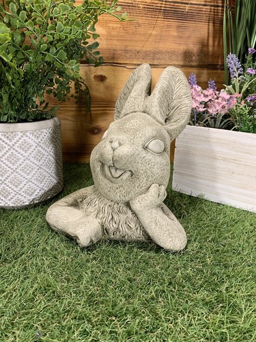 Stone garden cute rabbit gift - stone,