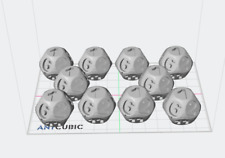 10 Pieces 12 Sided Dice D12 Dice for Tabletop gaming 3d printed