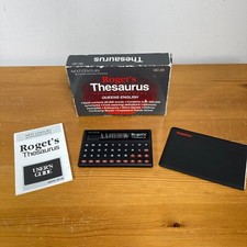 ROGET'S POCKET ELECTRONIC DIGITAL THESAURUS QC-20 - FRANKLIN NEW CENTURY - VGC