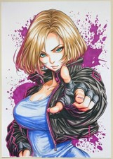 SKYE- Street Fighter Inspired ORIGINAL Ink WALL ART - Signed Comic Artwork