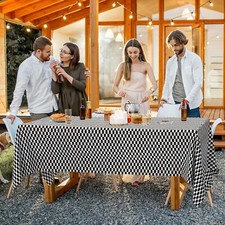 Newthinking 108x 54inch Disposable Party Table Cloth,Disposable PlasticTablecove