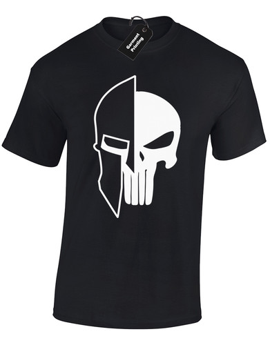 Spartan skull mens shirt - skull, t