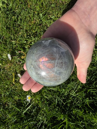 Large labradorite sphere - sphere, 7.5cm