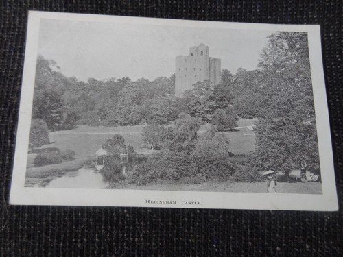 Hedingham castle postcard - hedingham,