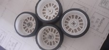 fg 1/5 touring car wheels and tyres. Set of 4 PMT h5. Used 