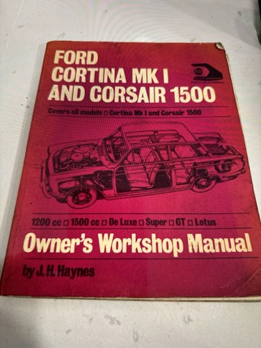 Ford cortina mk1 and - mk1, corsair