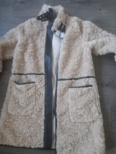 RIVER ISLAND Beige Faux Fur