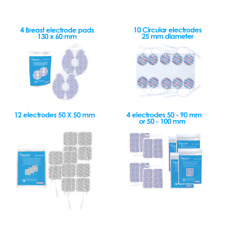 TensCare Electrode pads. Square, Circular or Rectangular Shapes, 50 - 50/90/100