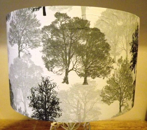 Trees lampshade shabby - lampshade,