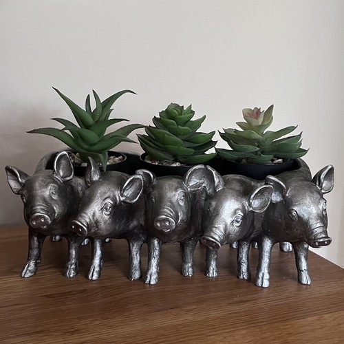 Pig planter ornament
