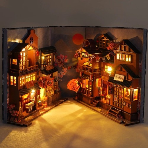 Diy book nook kit - book, wooden