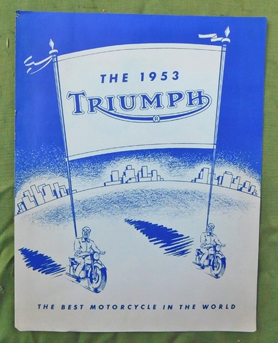Triumph motorcycle brochure - triumph,