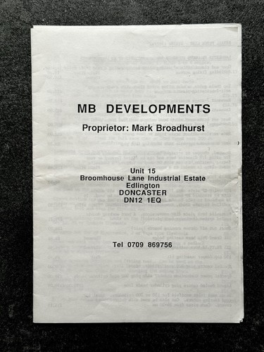 Vintage developments 1992 - vintage, mb