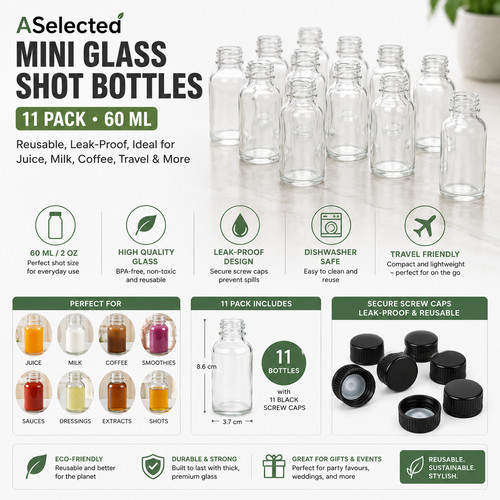 Aselected mini glass shot - mini,