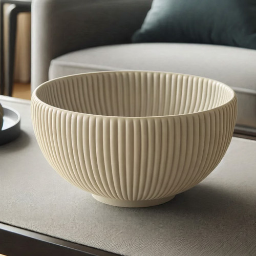 Round ribbed design fruit - round,