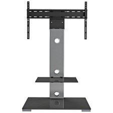 AVF Column Mount Up to 65 Inch TV Stand - Silver