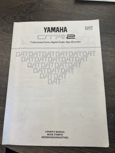 Yamaha dtr2 owners manual - owners,